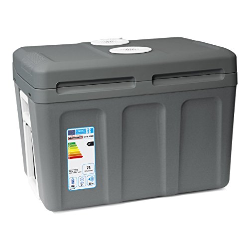Dino KRAFTPAKET 131002 Kühlbox 12V 230V (WÄRMT & KÜHLT) HÖHE: 42cm GRÖSSE: 45-Liter (40L netto) Elektrische Kühlbox für Auto Boot Camping, A++ mit ECO-Modus [Energieklasse A++] - 12