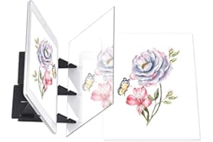 Aiggend - Tabla de Dibujo óptico, Tablero de Dibujo óptico, Tablero de Dibujo de Dibujo, Tableta de Dibujo óptico, Herramienta de Pintura de Dibujo para Estudiantes, Adultos, Artistas, Principiantes