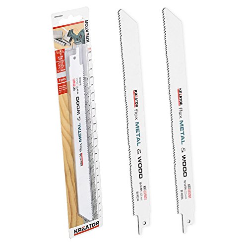 Säbelsägenblätter, Recipro-Sägeblätter in verschiedenen Ausführungen für unterschiedliche Materialien zur Auswahl