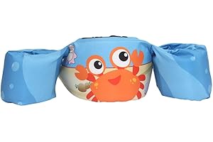 Foreverup Arm Bands Kids Swim Vest, Swim Arm Band Floats, Toddler Swimming Float Vest, Swimming Armbands Swim Training Jacket for Girls and Boys 2-12 Year old To Swim, 30-55lbs