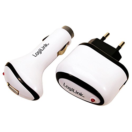 LogiLink PA0009A USB Charger Set, 220V + 12V, 1000mA