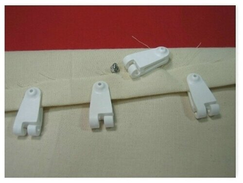 4 x Laufhaken mit Edelstahlschraube für Sonnensegel für 2-2,5 mm Stahlseil (Seilspannmarkise Leichtlaufhaken) - 3