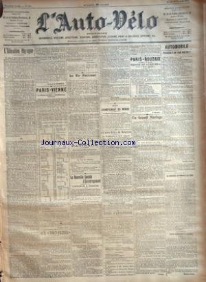 Download AUTO VELO (L') [No 492] du 18/02/1902 - L'EDUCATION PHYSIQUE PAR FERNAND DE GUINETTE - PARIS-VIENNE PAR GEORGES PRADE - AUX +¼TOUT-PETITS+« PAR GEO LEFEVRE - LE TIR NATIONAL PAR H. DESGRANGE - PATINAGE - LA NOUVELLE SOCIETE D'ENCOURAGEMENT - L'OPINION DE M. FORESTIER - BOXE - CHAMPIONNAT DU MONDE PAR H. RAY - +¼L'AUTO-VELO+« EN BELGIQUE PAR S. - NOTES D'ANGLETERRE PAR C. - PARIS-ROUBAIX ORGANISEE PAR +¼L'AUTO-VELO+« PAR F. MERCIER - UN GRAND MARIAGE PAR FAFIOTTE - AUTO