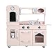 Teamson Kids Childrens Wooden Large Vintage Pink 1 Piece Wooden Pretend Role Play Kitchen Toy TD-11414C