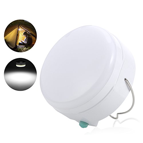 ProGreen LED Camping laterne mit 6000mAh, 2 Helligkeiten kaltweiß, Batteriebetrieb, USB aufladbar, tragbar und hängend, 23 wiederaufladbare LEDs mit USB Kabel, LED Campinglampe, Zelt Laterne, Aussenleuchte für Camping, Outdoor, Wanderung, Abenteuer oder Auto – Reparatur