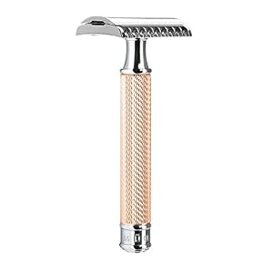 Muhle R41 Open Comb Safety Razor Featuring Rosegold Handle with Muhle Razor Blade Guard - No Blades Included - Image 2