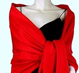 Stunning Plain Pashmina Shawl Scarf Wrap 9 Colours New - Red