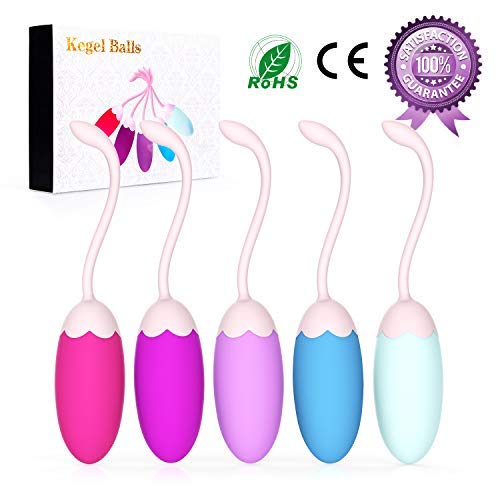 ACVIOO Kegel Bolas Chinas para Ejercicios del Suelo Pelvico 5 Kit Ejercitador de Entrenamiento para Fortalecer los Músculos del Suelo Pélvico y Recuperar el Control de la Vejiga