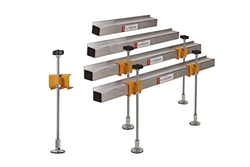 Preisvergleich Produktbild Suretile Tile Tracker 202 Richtwerkzeug zum Verlegen von Fliesen an Wänden, vollständig verstellbar, einsatzbereit in 2 Minuten, verhindert das Beschädigen von versteckten Rohren; starke, leichte Aluminiumkonstruktion mit Standfüßen, 300 mm