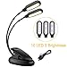 Price comparison product image Reading Light,EMIUP Book Lights 3 Modes(Warm White Light) USB Rechargeable LED Clip Reading Lamp with Eye Care Brightness for Reading Books,Bedtime Reading,Laptop,Kindle E-Reader(10LED&Black)