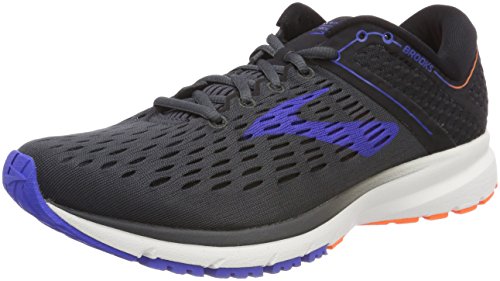 Brooks Mens Ravenna Running Shoes Grey Ebony Blue Orange