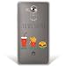 Produktbild Huawei Mate 8 Hülle, WoowCase® [ Hybrid ] Handyhülle PC + Silikon für [ Huawei Mate 8 ] Friends Forever- Hamburgers, Pommes frites und Cola Handytasche Handy Cover Case Schutzhülle - Transparent