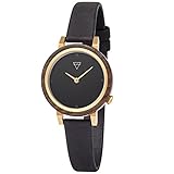 Kerbholz Armbanduhr Luise Sandalwood Midngiht Black