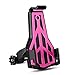 Produktbild Bicycle Mobile Phone Holder Carbon Fiber Fahrrad Telefon Halterung Mountainbike Batterie elektrische Motorrad Navigation Navigation Clip Reiten Handy universal (Farbe : Rose)