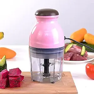 Vrundon capsule cutter Electric Meat Grinders with Bowl for Kitchen Food Chopper, Meat, Vegetables, Fruit Nuts Blender stainless steel and glass material
