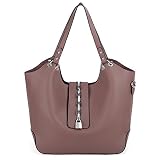 UTO Mujer Bolso de Mano Conjunto 2 en 1 Crossbody Bolso del hombro Cuero PU...