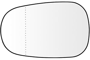 SENZEAL Verre de Rétroviseur Remplacement pour Renault Clio 1994-2005 Megane 1996-2003 Scenic 1996-2003 Chauffant Retroviseur Extérieur (Gauche)