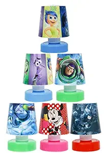 Shopkooky Birthday Gift for Kids/Boys/Girls Cartoon Printed LED Night Lamps Perfect for Your Room - Pack of 6 (Units)