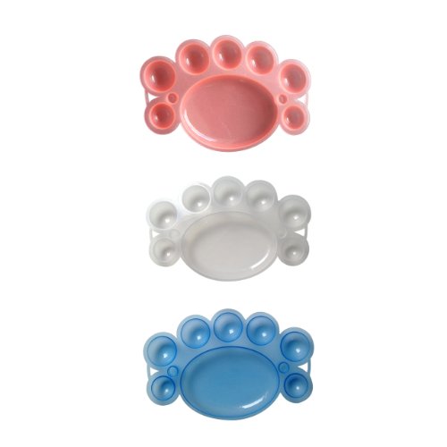 Nail Art Pigment Paints Dappen Dish Mixing Plate Palette for DIY Acrylic Colors