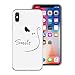Produktbild Yokata iPhone X Hülle Transparent Weiche Silikon Handyhülle Schutzhülle TPU Handy Tasche Schale Etui Weich Silicone Bumper Ultra Dünn Slim Schlank Durchsichtig Handytasche Premium Kratzfest Clear Backcover Schutz für Apple iPhone X / iPhone 10 5.8 Zoll 2017 Case Cover - Smile