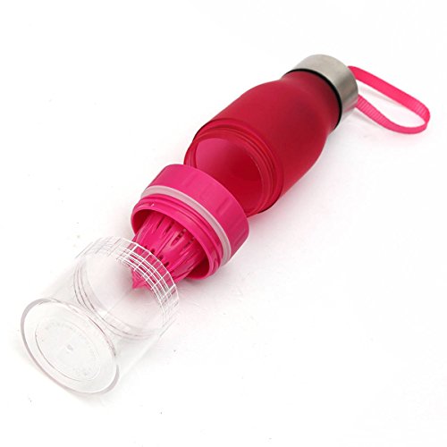 OUTERDO 650ml Sports Früchte Trinkflasche Obst Getränk Infusion Wasserflasche 7 Farben - 5