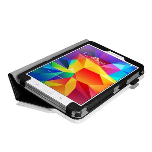 Fintie Samsung Galaxy Tab 4 7.0 Hülle Case – Slim Fit Folio Kunstleder Schutzhülle Cover Tasche mit Ständerfunktion für Samsung Galaxy Tab 4 7.0 T230 T235 (7 Zoll) Tablet, Schwarz - 7