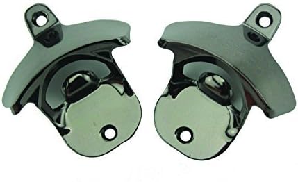 Wall Mounted Bottle Opener (2-Pack) Incl. FREE Mounting Screws - Black Nickel Plated Old School Opener - Retail Packaging - by Geckored