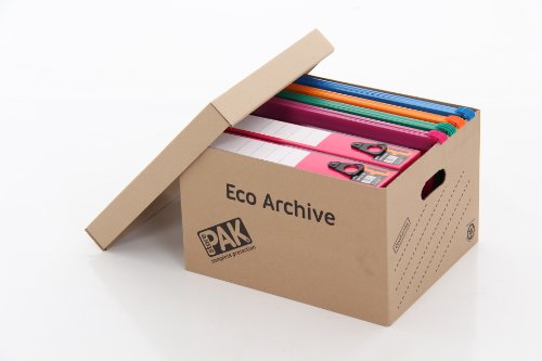 StorePAK Eco Archive /Storage Cardboard Boxes & Lids Pack of 10. Flat Packed & Easy to Assemble. Good for Home Storage, Office & Moving House.