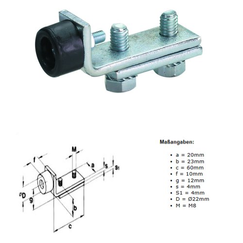 Schienen-Türstopper Typ 24
