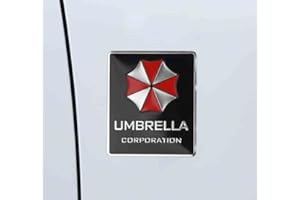 SEDCAR Aluminium Umbrella Resident Evil Emblem Abzeichen Auto Badge Aufkleber schwarz