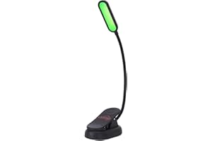 LXSINO Green Book Light, Green Light Therapy Lamp for Migraine, Anxiety & Insomnia Relief – Clip-On, Flicker-Free 520 nm LED with Adjustable Brightness