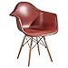 Produktbild DONGYUER Massivholzstuhl Freizeit-Stuhl Büro Backrest Stuhl Plastic Armchair Hausdining-Stuhl Multicolor 7 Farben optional,Brown