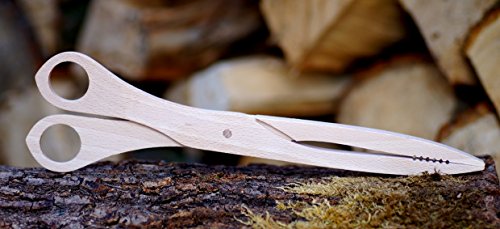 2 Stück – Schere aus Buchenholz Gurkenzange Grillzange Krautzange Zange Küchen Holz je 2,80 € - 3