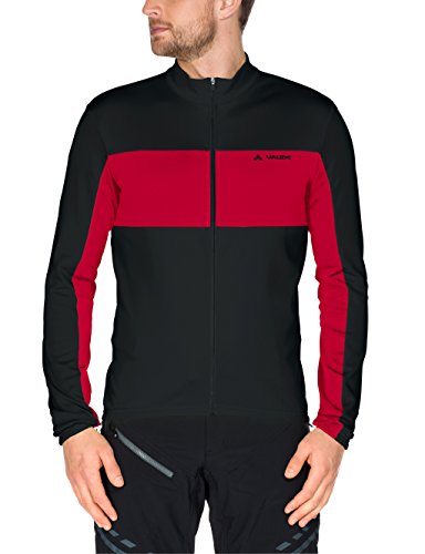 Vaude Herren Men's Matera Tricot III Trikot Matera Tricot Ii, Gr. 52 (Herstellergre: L), schwarz - schwarz
