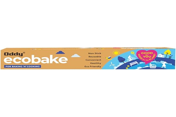 Oddy Uniwraps Ecobake Baking & Cooking Paper Roll, 10" X 5 Mtrs., White