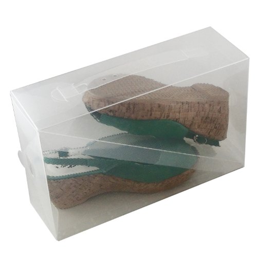 15x DynaSun PP368TG Schuhbox Schuhkasten Lagerkasten Box Schuhschachtel für Aufbewahrung Schuhe faltbare Halter für Damen und Herren - 2