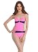 Clovia Women Soft Polyamide Monokini Swimsuit In Light Pink RS.899.00