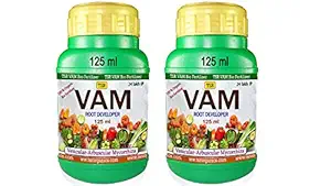 TSR Garden Store Organic VAM Vesicular Arbuscular Mycorrhizal Liquid biofertilizer 250 ml (125ml + 125ml) to get Strong Roots