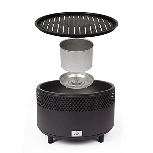 Kbabe Holzkohlegrill Ø 34cm rauchfrei (Schwarz) - 4