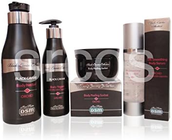 Mon Platin DSM Black Caviar Orchid Body Set (Peeling, Serum, Body Nectar & Body Yogurt)