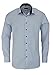 Produktbild ETERNA Modern Fit Hemd Langarm New Kent Kragen Streifen hellblau