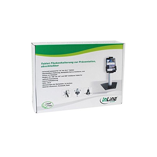 InLine Thekenhalterung für 20,1 cm (7,9 Zoll) bis 25,4 cm (10,1 Zoll) Tablet - 7