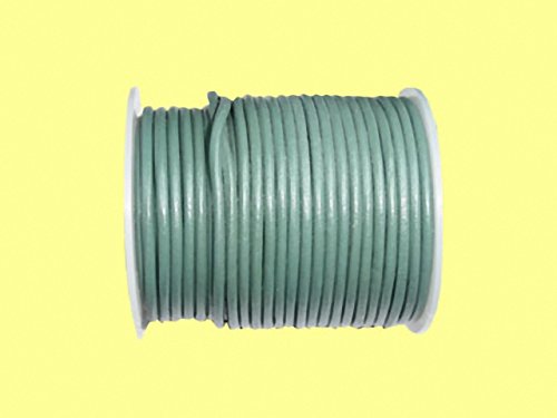 Magic and Arts Lederband rund 3mm hell grün