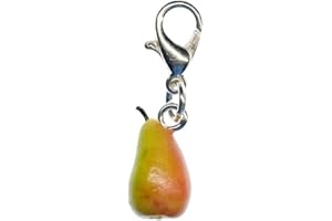 Miniblings 3D Pera Charm Bracciale Charms Ciondolo Fascino Frutta Realistico