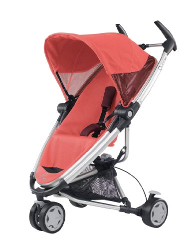 Imagen 1 de Quinny 72904930 Zapp Xtra - Silla de paseo con cesta, capota, protector para la lluvia y adaptador para capazo (3 ruedas), color rosa
