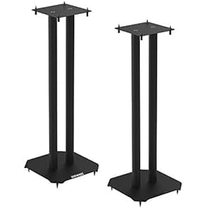 Duronic SPS1022 – 60 Twin Lautsprecherständer Schwarze Metall Basis