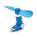 Price comparison product image Handy Cooler iPhone Fan, HUIRID 180 Rotating 8 Pin Lightning Mini Mobile Phone Fan – Compatible with iPhone X/iPhone 8/8 Plus/iPhone 7/7 Plus/6S/6 Plus/SE/5 (Blue)