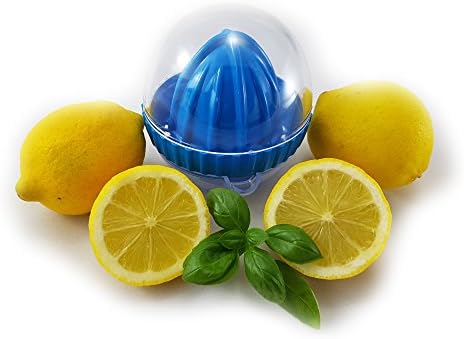 Set of 2 Plastic Orange Lime Lemon Squeezer Manual Citrus Fruit Press Juicer (Blue)