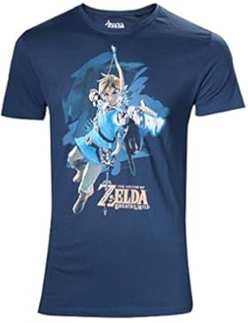 Zelda Breath of the Wild T-Shirt -L- Link mit Pfeil