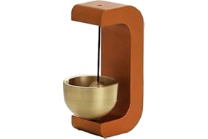 HOMEPONNEW Shopkeepers Timbre de campana, hecho a mano, magnético para puerta, timbre de madera, campanillas de viento para puerta, jardín, restaurante (E)